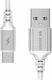 WK USB Typ-C Kabel USB 2.0 Männlich - USB-A Weiß 1m WDC-073a-wh
