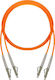 Central Network Cable Optical Fiber LC-LC 2m Orange