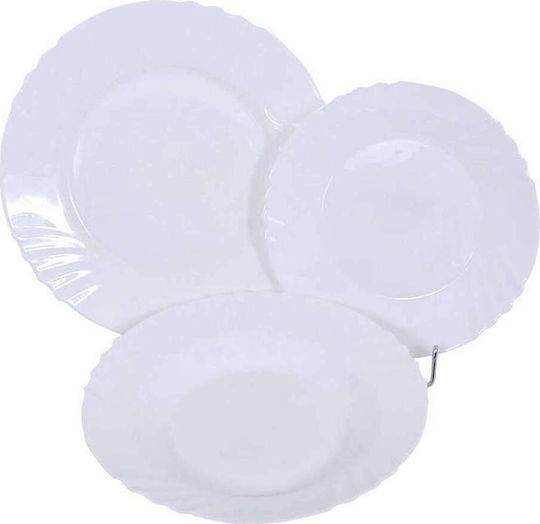 Fylliana Elba White Porcelain Dinnerware Set 18pcs Fylliana Elba White Porcelain Dinnerware Set 18pcs