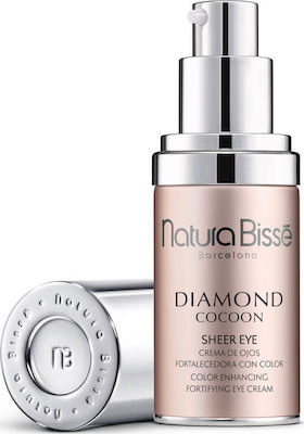 Natura Bisse Diamond Cocoon Sheer Ενυδατική & Αντιγηραντική Κρέμα Ματιών με Χρώμα κατά των Μαύρων Κύκλων για Ευαίσθητες Επιδερμίδες 25ml