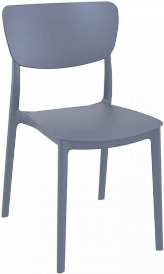 Outdoor Chair Polypropylene Monna 127 Dark Grey 45x53x82cm
