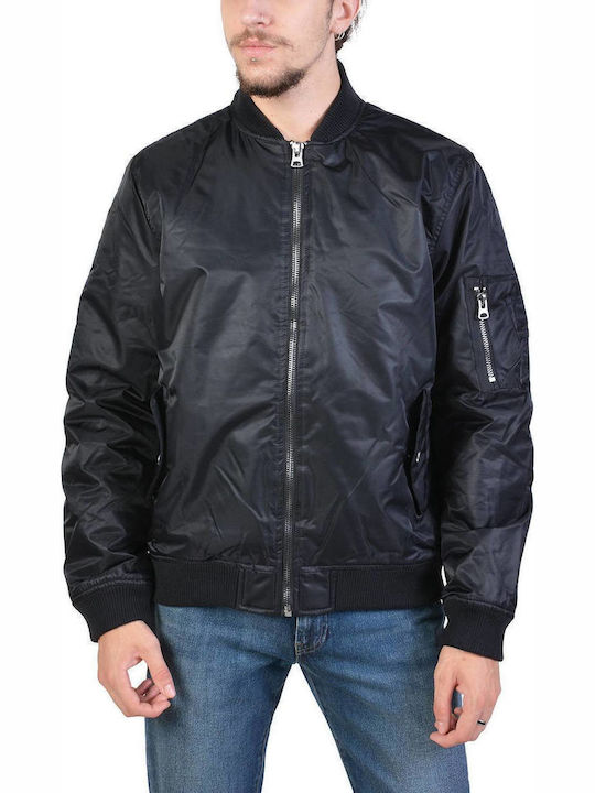 Jacke Bomber Schwarz