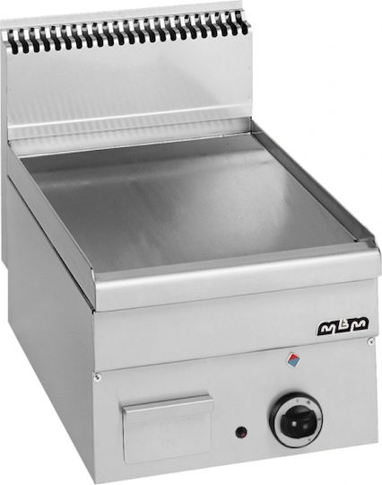 MBM Gewerbliche Flachgrillplatten LPG Chrom 40x60x27cm 5.1kW mit glatter & geriffelter Platte GFT46LC
