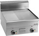 MBM Electric Commercial Flat Top Griddle Steel 60x60x27cm 7.5kW with Flat and Ribbed Grill Plates EFT66LR