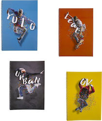 Neohart Spiral Ruled Notebook A4 Neohart Spiral Ruled Notebook A4