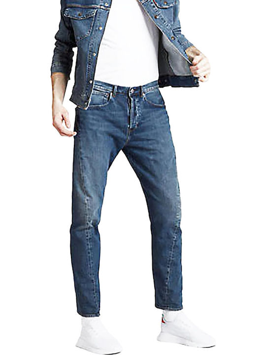 502 Men's Jeans Pants Elastic with Regular Tapered Fit Blue