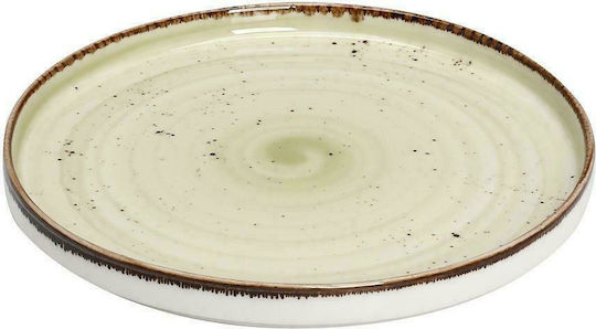 Espiel Serving Plate Desert Ceramic Green with Diameter 21cm Espiel Serving Plate Desert Ceramic Green with Diameter 21cm