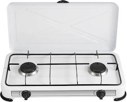 Bormann Elite BLG4400 Επιτραπέζια Εστία Υγραερίου Διπλή Λευκή