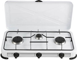 Bormann Elite BLG5400 Liquid Gas Countertop Triple Burner White