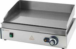 Hendi Gewerbliche Flachgrillplatten Elektrisch 55x42x24cm 2.4kW mit glatter & geriffelter Platte Blue Line