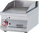 Lotus Gewerbliche Flachgrillplatten LPG Chrom 40x70.5x28cm 7kW mit glatter & geriffelter Platte FTRT-74GS