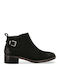 Suede Women's Ankle Boots Black