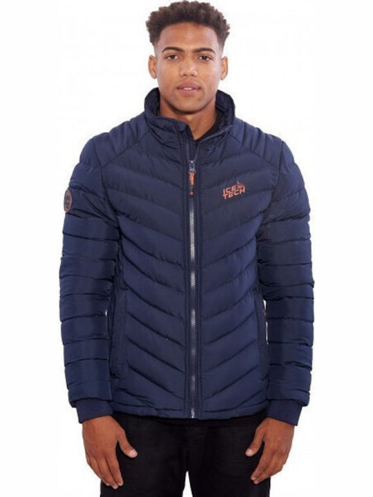 Χειμωνιάτικο Μπουφάν Puffer Navy Μπλε