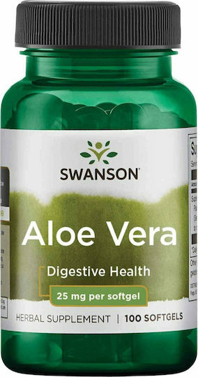 Swanson Aloe Vera 25mg Special Food Supplement 100 Softgels