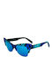 Italia Independent I-Plastik Women's Sunglasses with Turquoise Frame 0908.ZEF.022
