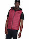 Ärmellos Jacke Puffer Burgundisch