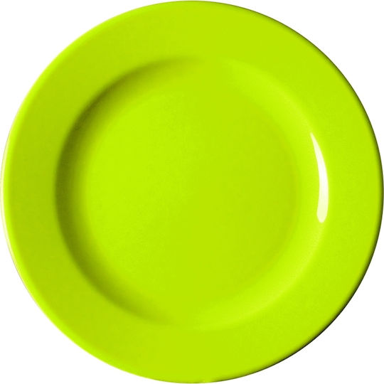 Dulcetti Native Plate Shallow Ceramic Green with Diameter 29cm 3pcs