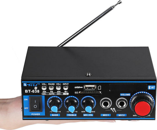 Karaoke Amplifier BT-638 in Black Color