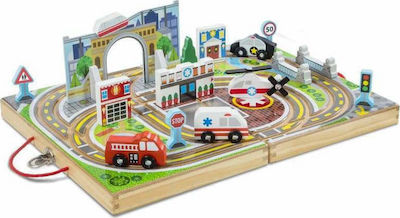 Melissa & Doug Take-Along Town Rennstrecke 40141