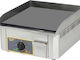Roller Grill LPG Steel Commercial Flat Top Griddle 40x47x23cm 3.25kW with Flat Grill Plate
