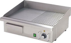 Fresh Gewerbliche Flachgrillplatten Elektrisch 55.5x47.3x29.3cm 3kW mit glatter & geriffelter Platte FRE 548-2