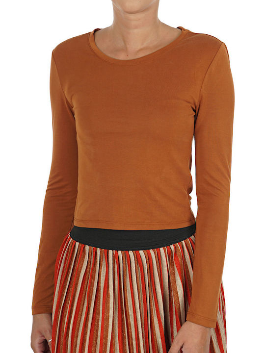 Only Winter Women's Blouse Long Sleeve Orange