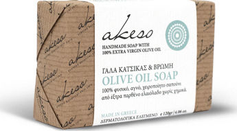 Akeso Goat Milk & Oat Χειροποίητο Σαπούνι με Λεβάντα 120gr
