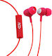 ACC+ Soul In-ear Handsfree με Βύσμα 3.5mm Κόκκινο