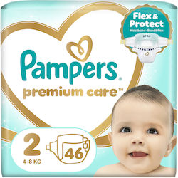 Pampers Premium Care No. 2 για 3-6kg 46τμχ Pampers Premium Care No. 2 για 3-6kg 46τμχ