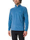 Columbia Klamath Range II Half Zip Fleece Men's Long Sleeve V Neck Blouse Light Blue