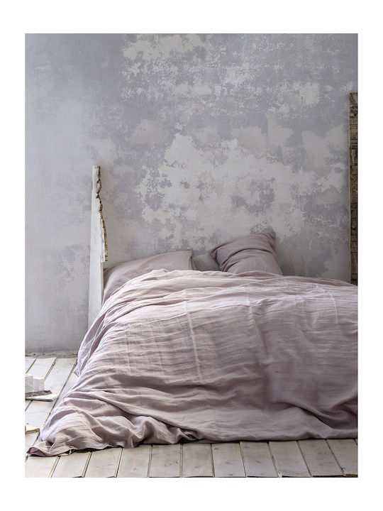 Nima Single 160x240 Linen Dusty Pink