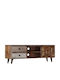 TV Stand from Solid Wood Mango L118xW30xH40cm