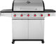 Unimac Premium Gasgrill Gusseisen Grillrost 82cmx42cmcm mit 5 Brenner Brennern und Seitenbrenner 661318