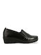 Parex Leder Anatomisch Damen Slip-Ons Schwarz