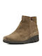 Ragazza Suede Women's Ankle Boots Platform Brown