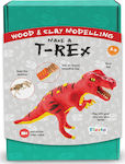 Fiesta Crafts Plasticine - Game Make A T-Rex for 5-8 Years T-2955