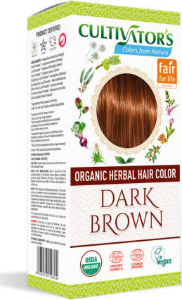 Cultivator Organic Herbal Haarfärbemittel 8 Dunkelbraun 100g
