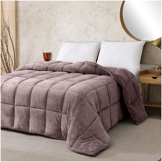 Melinen Κουβερτοπάπλωμα Μονό 160x220εκ. Shelby Mulberry