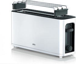 Braun HT3110 Toaster 2 Schlitze 1000W Weiß