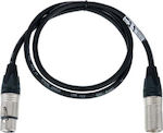 Cordial Cable XLR male - XLR female 1m (CTM 1 FM-BK)
