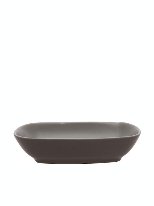 Espiel Set Oval Salad Bowls 6pcs Ceramic Salad Bowl Grey 17x12x4cm 6pcs