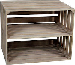 Wall Solid Wood Shelf Natural 50x35x40cm