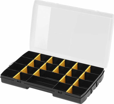 Stanley Basic Tool Compartment Organiser 17 Slot Adjustable Black 27x19x4.6cm