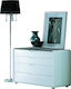 L2010 Wooden Makeup Dressing Table Λευκή 120x45x73cm