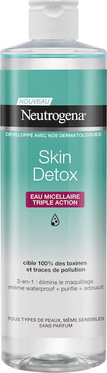 Neutrogena Skin Detox Micellar Water Αφαίρεσης Μακιγιάζ Προσώπου 400ml
