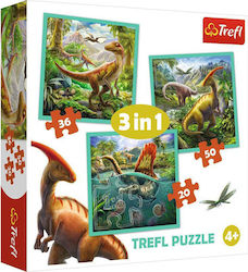 Puzzle pentru Copii World of Dinosaurs pentru 4++ Ani 106buc Trefl