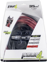 Four Connect PKIT35 Set Car Audio Cables 2GA