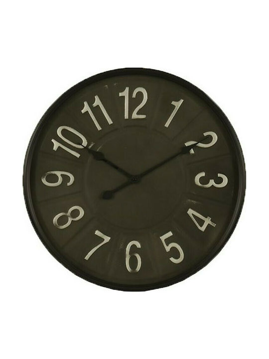 InTheBox Wall Clock Metallic Black Ø60cm