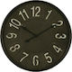 InTheBox Wall Clock Metallic Black Ø60cm