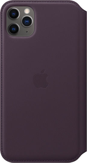 Apple Leather Folio Book Δερματίνης Μπορντό (iPhone 11 Pro Max)